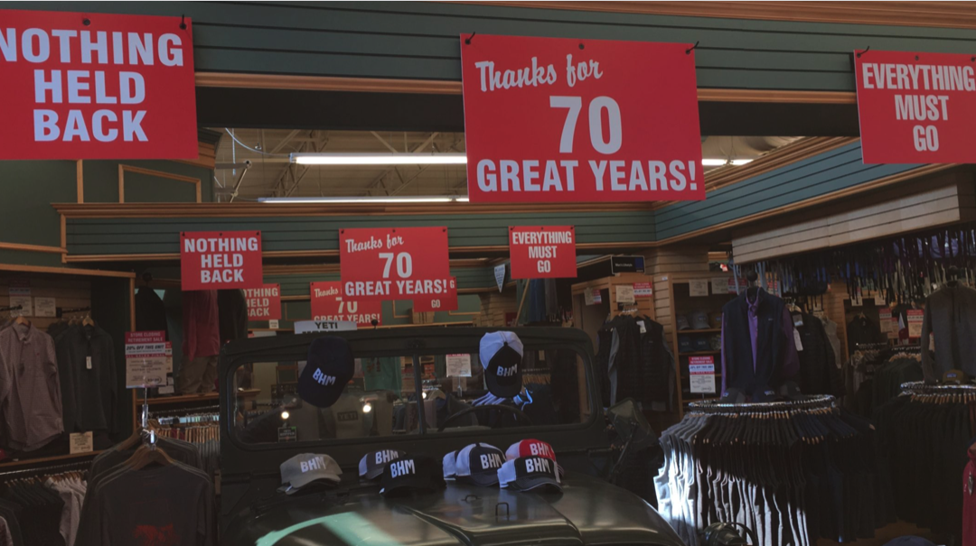 The Advantages Of Using Interior Signage During A Store Closing Sale